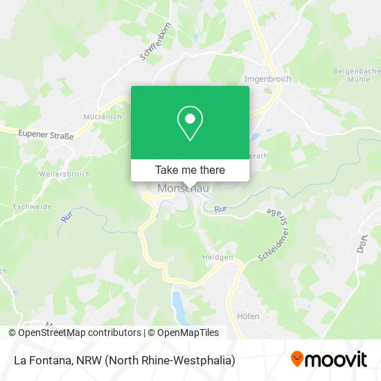 Карта La Fontana