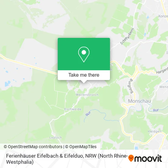Карта Ferienhäuser Eifelbach & Eifelduo