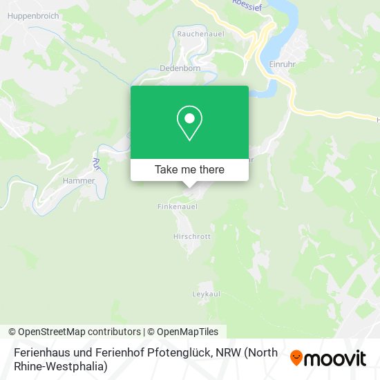 Ferienhaus und Ferienhof Pfotenglück map