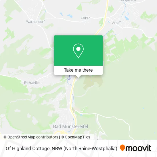 Of Highland Cottage map