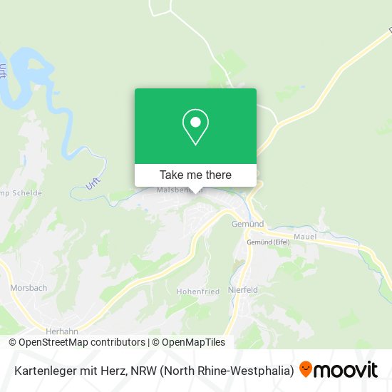 Kartenleger mit Herz map