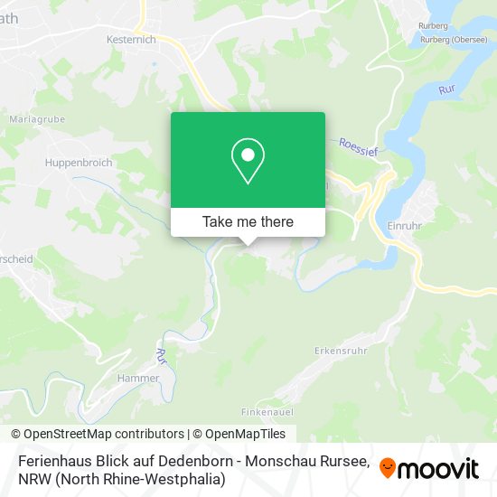 Ferienhaus Blick auf Dedenborn - Monschau Rursee map
