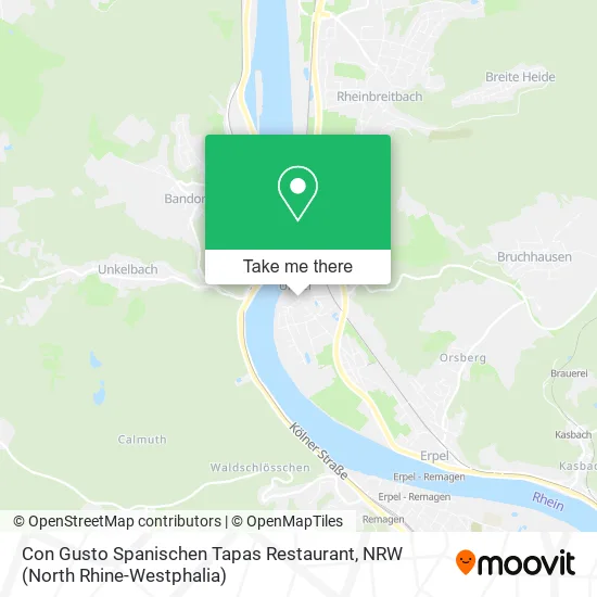 Карта Con Gusto Spanischen Tapas Restaurant