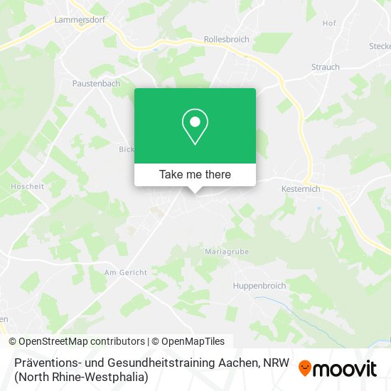 Präventions- und Gesundheitstraining Aachen map
