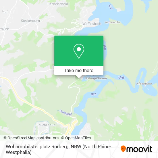 Карта Wohnmobilstellplatz Rurberg