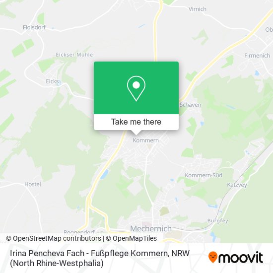 Irina Pencheva Fach - Fußpflege Kommern map