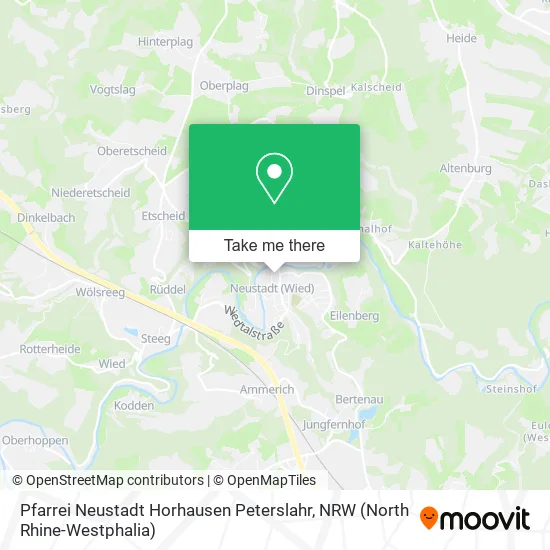 Карта Pfarrei Neustadt Horhausen Peterslahr