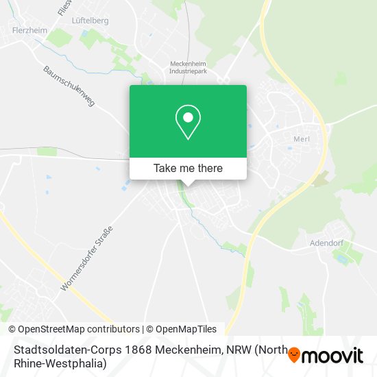 Stadtsoldaten-Corps 1868 Meckenheim map