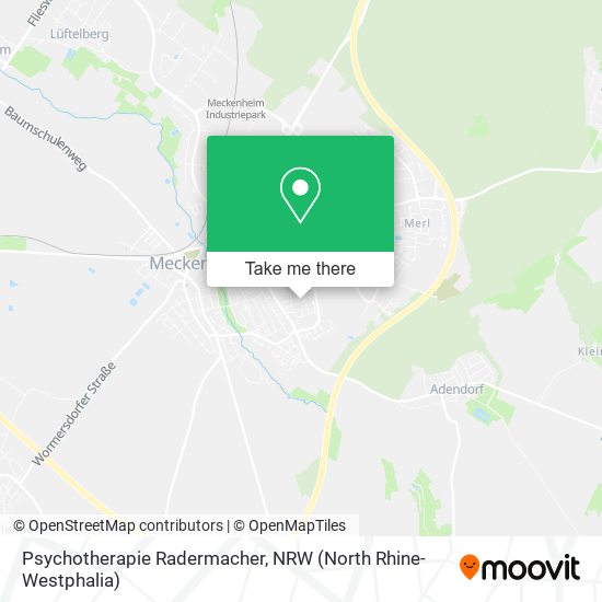Psychotherapie Radermacher map
