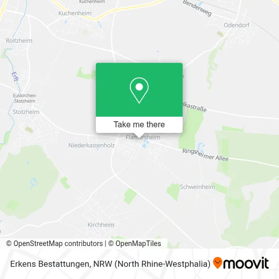 Erkens Bestattungen map