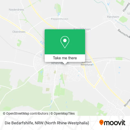 Карта Die Bedarfshilfe