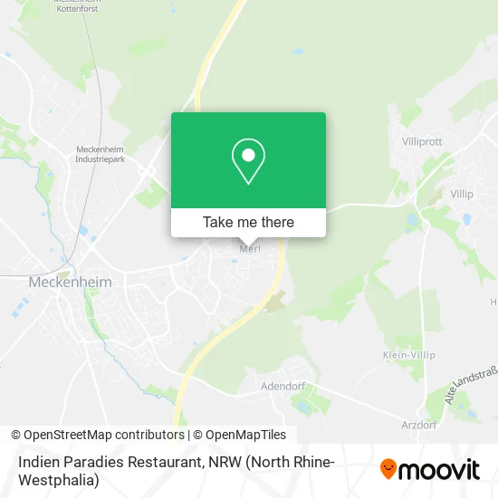 Карта Indien Paradies Restaurant