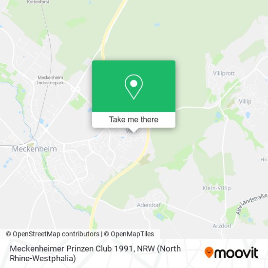 Meckenheimer Prinzen Club 1991 map