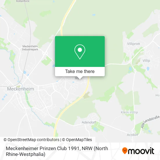 Карта Meckenheimer Prinzen Club 1991