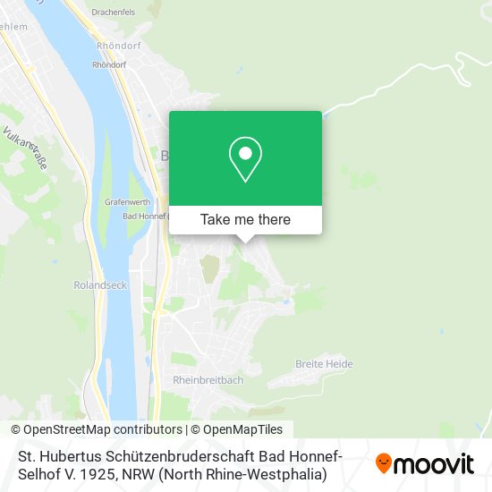 St. Hubertus Schützenbruderschaft Bad Honnef-Selhof V. 1925 map