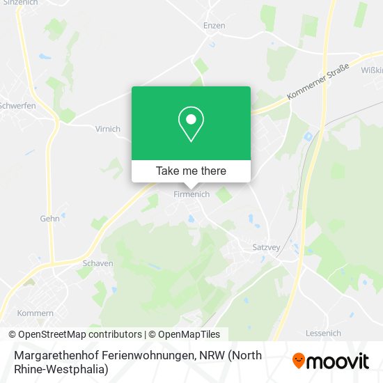 Margarethenhof Ferienwohnungen map