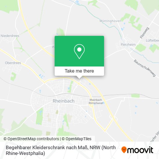 Begehbarer Kleiderschrank nach Maß map