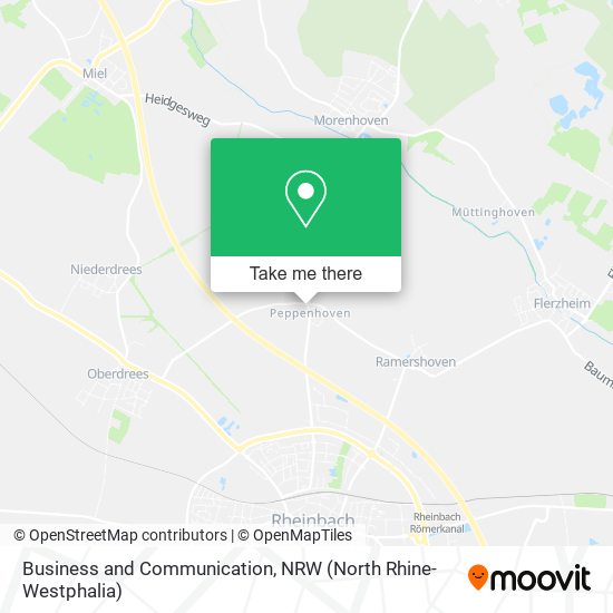 Business and Communication map