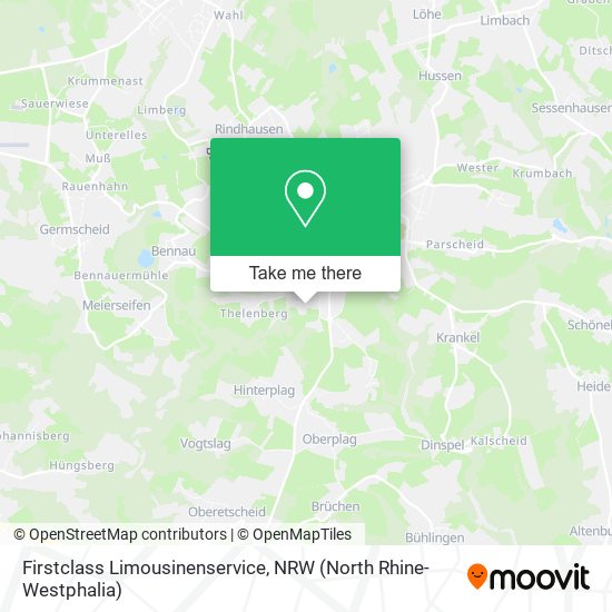 Firstclass Limousinenservice map