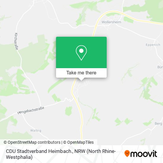CDU Stadtverband Heimbach. map