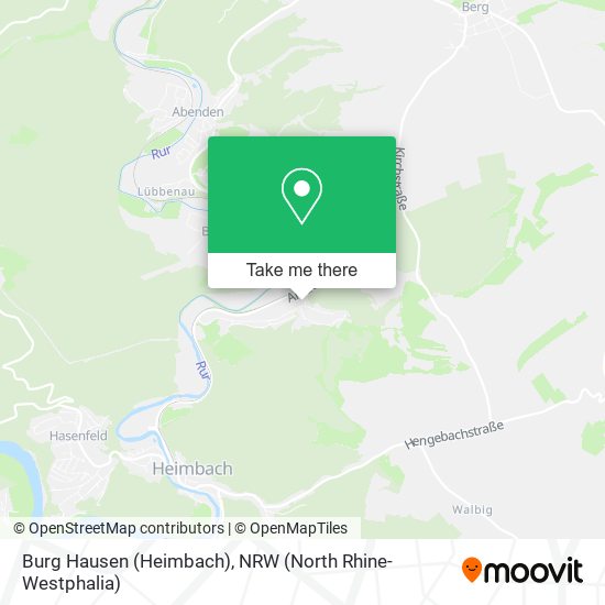 Burg Hausen (Heimbach) map