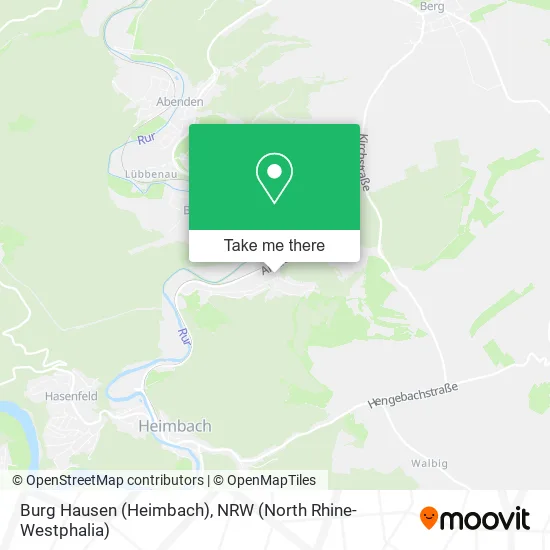 Burg Hausen (Heimbach) map