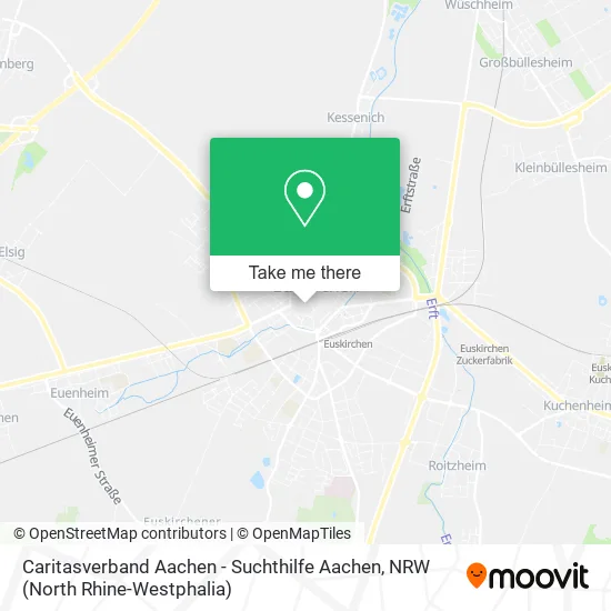 Карта Caritasverband Aachen - Suchthilfe Aachen