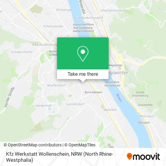 Карта Kfz Werkstatt Wollenschein