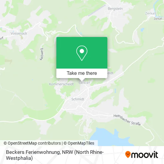 Beckers Ferienwohnung map