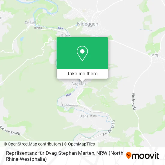 Карта Repräsentanz für Dvag Stephan Marten