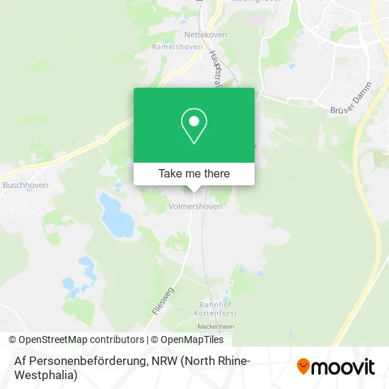 Карта Af Personenbeförderung