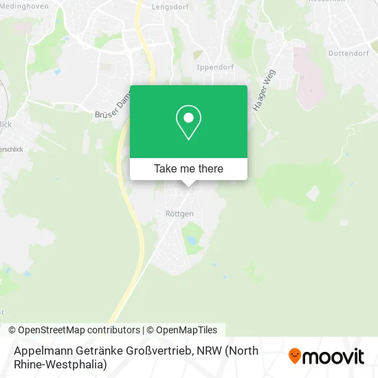 Карта Appelmann Getränke Großvertrieb