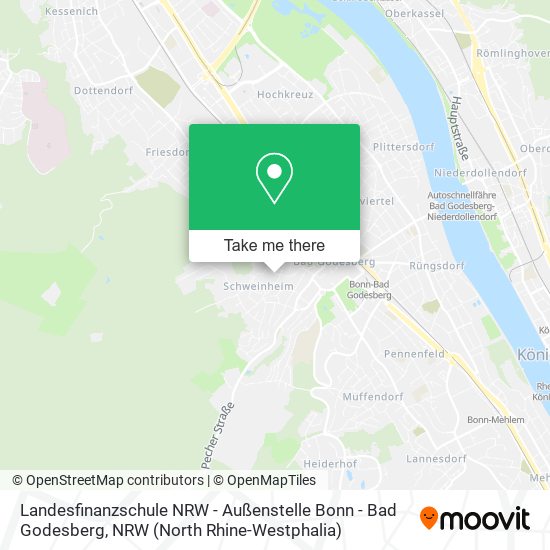 Landesfinanzschule NRW - Außenstelle Bonn - Bad Godesberg map