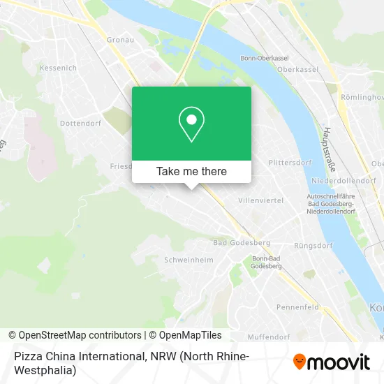 Pizza China International map