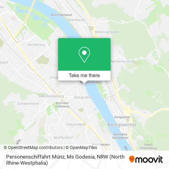 Карта Personenschiffahrt Münz, Ms Godesia