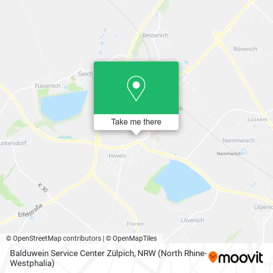 Карта Balduwein Service Center Zülpich