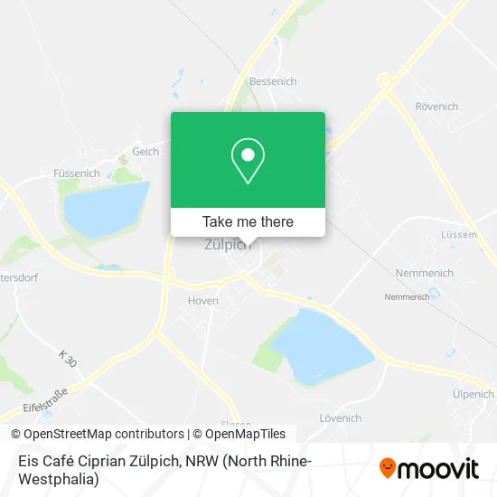 Карта Eis Café Ciprian Zülpich