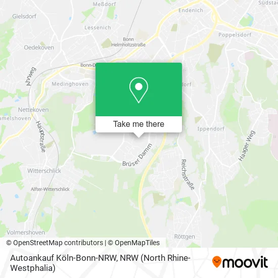 Карта Autoankauf Köln-Bonn-NRW