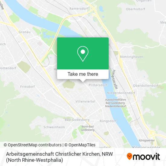 Карта Arbeitsgemeinschaft Christlicher Kirchen