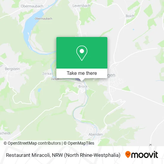 Карта Restaurant Miracoli