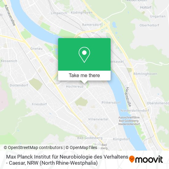 Max Planck Institut für Neurobiologie des Verhaltens - Caesar map