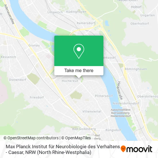Карта Max Planck Institut für Neurobiologie des Verhaltens - Caesar