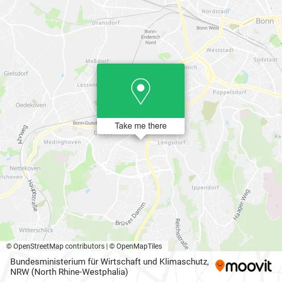 Bundesministerium für Wirtschaft und Klimaschutz map