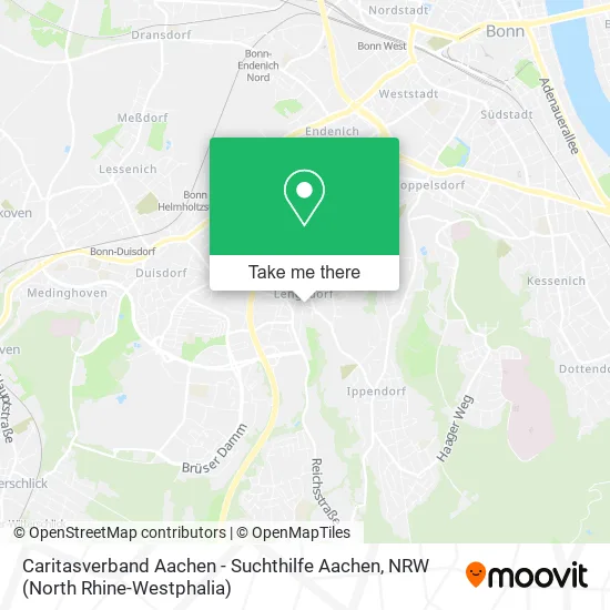Карта Caritasverband Aachen - Suchthilfe Aachen