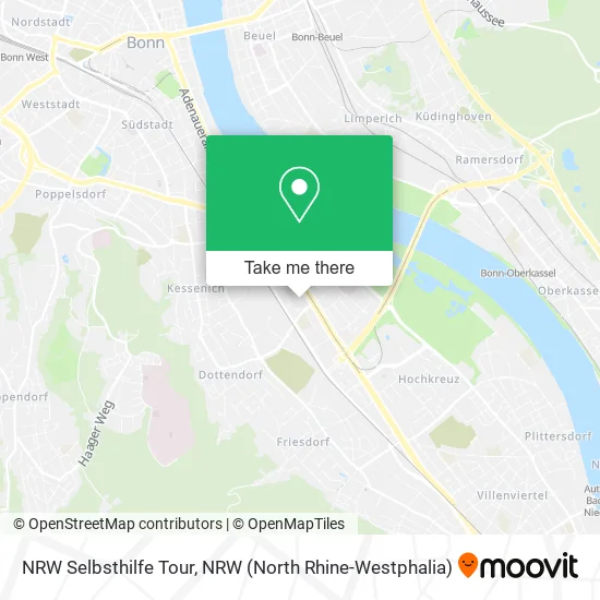 Карта NRW Selbsthilfe Tour