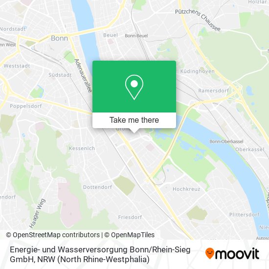 Карта Energie- und Wasserversorgung Bonn / Rhein-Sieg GmbH