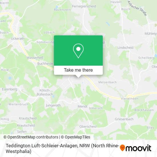 Карта Teddington Luft-Schleier-Anlagen