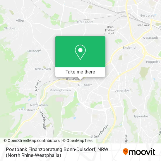 Карта Postbank Finanzberatung Bonn-Duisdorf