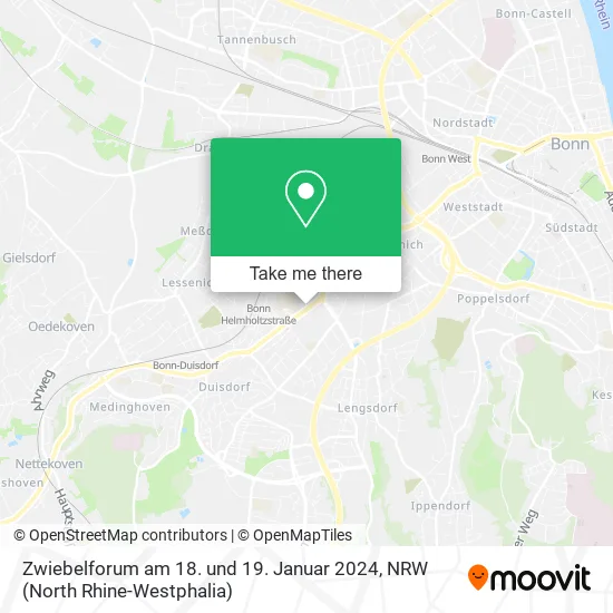 Карта Zwiebelforum am 18. und 19. Januar 2024