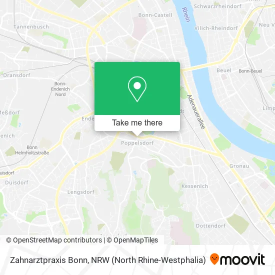 Карта Zahnarztpraxis Bonn